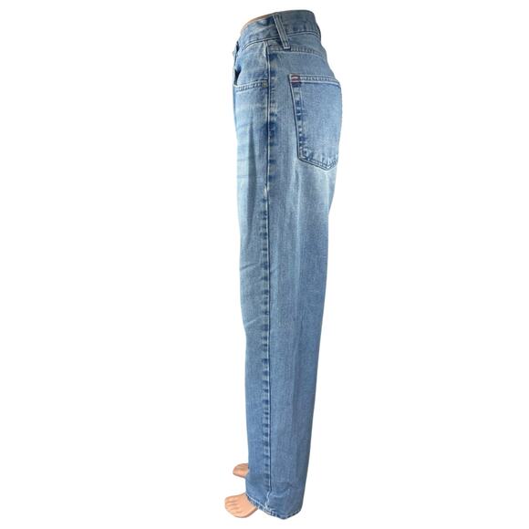 Urban Outfitters BDG Carrot Blue High Rise Tapered Baggy Denim Jeans Size 26 - Picture 2 of 5